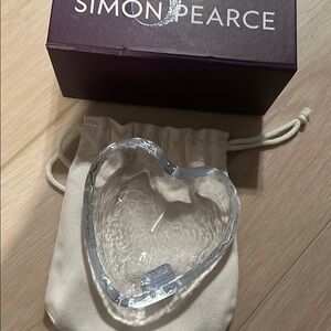 Simon Pearce Heart Jewelry Bowl